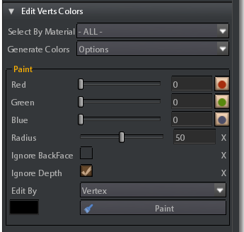 2. Edit vertices colors