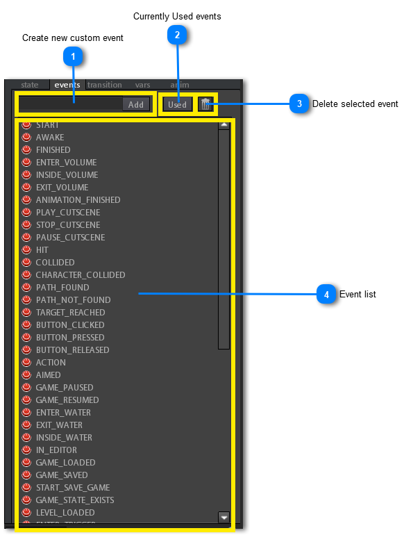 3.4.5.3.2. Events tab