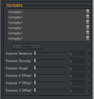 7. Per segment features parameters