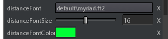 3. distanceFont related parameters