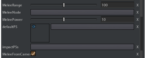 13. Melee Related parameters